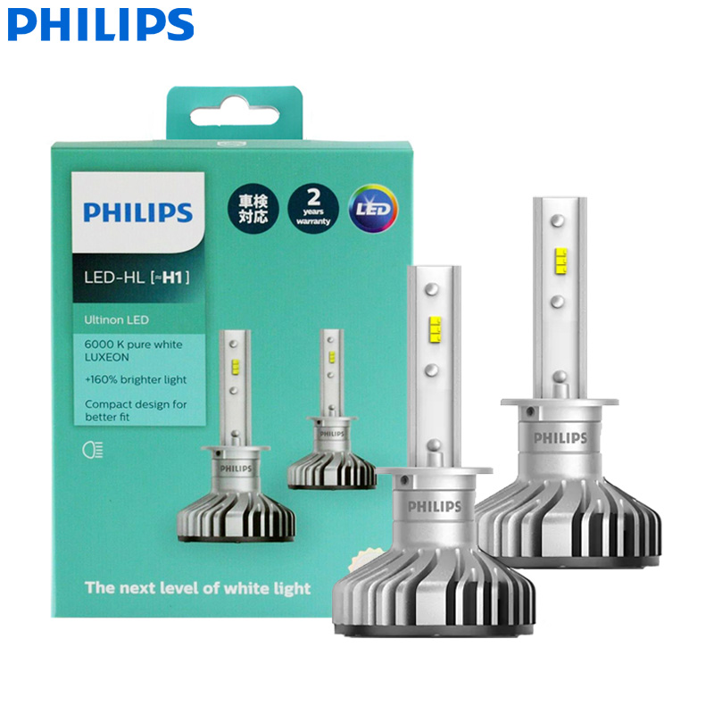 Philips Bulb Hue - Philips H1 LED อัลติออนออโต้ลำแสงสูง/ต่ำ6000K ไฟสีขาวเย็น +