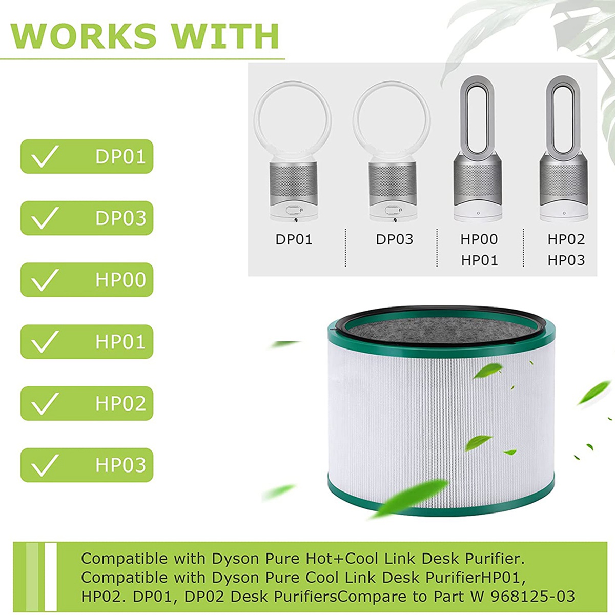 ตัวกรองทดแทนใหม่สําหรับ Dyson  - Dyson Fan Pure Cool บทวิจารณ์และราคา