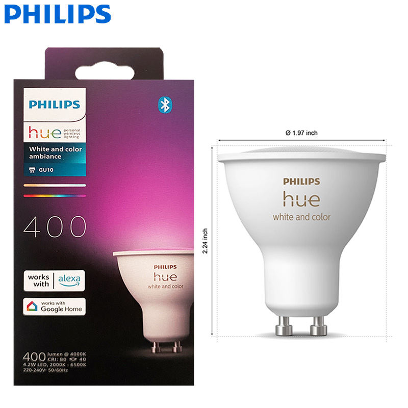 Philips Hue GU10 หลอดไฟ LED อั - Philips Bulb Hue บทวิจารณ์และราคา