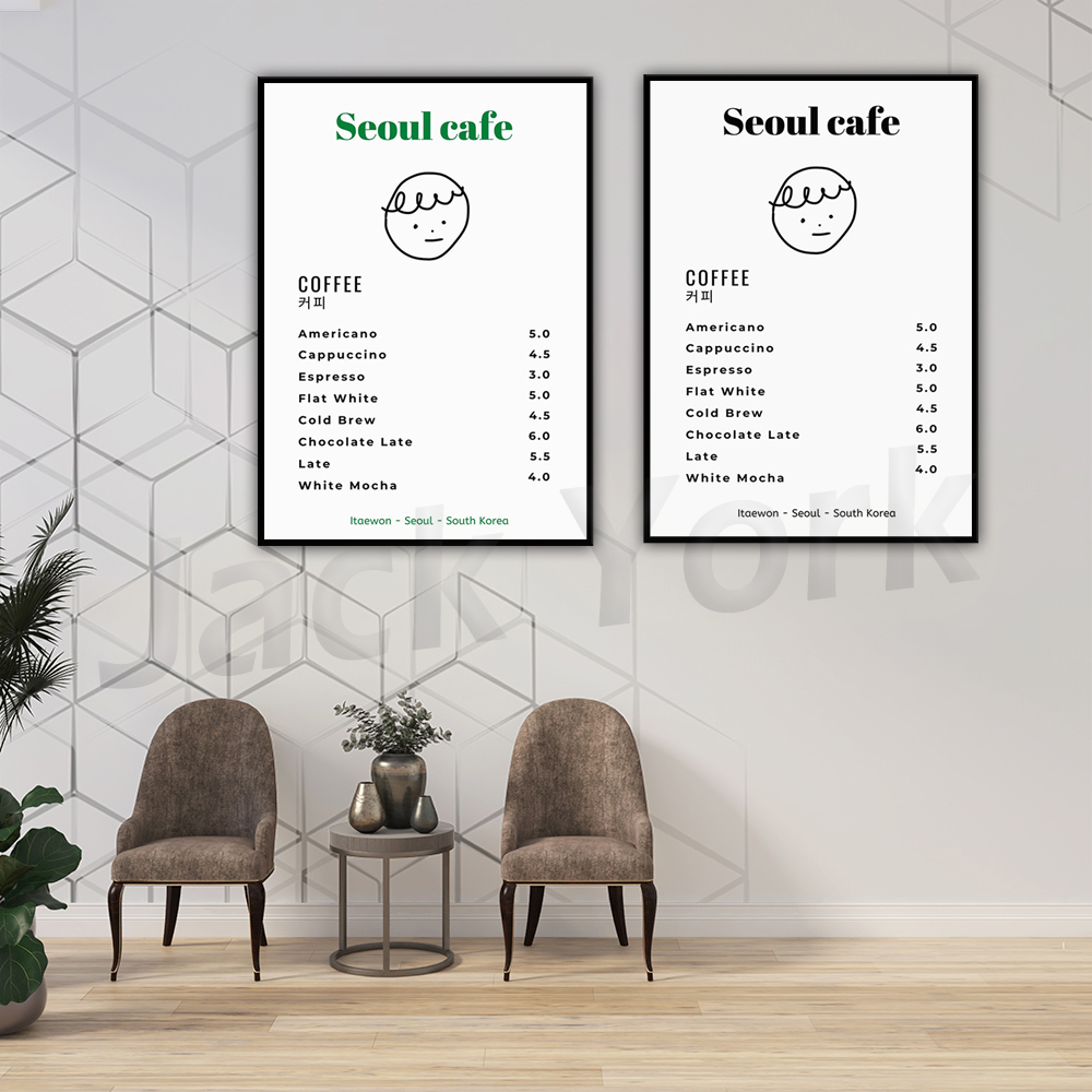โซล Cafe พิมพ์ Wall Art พิมพ์  - Korean Arts And Lifestyle บทวิจารณ์และราคา