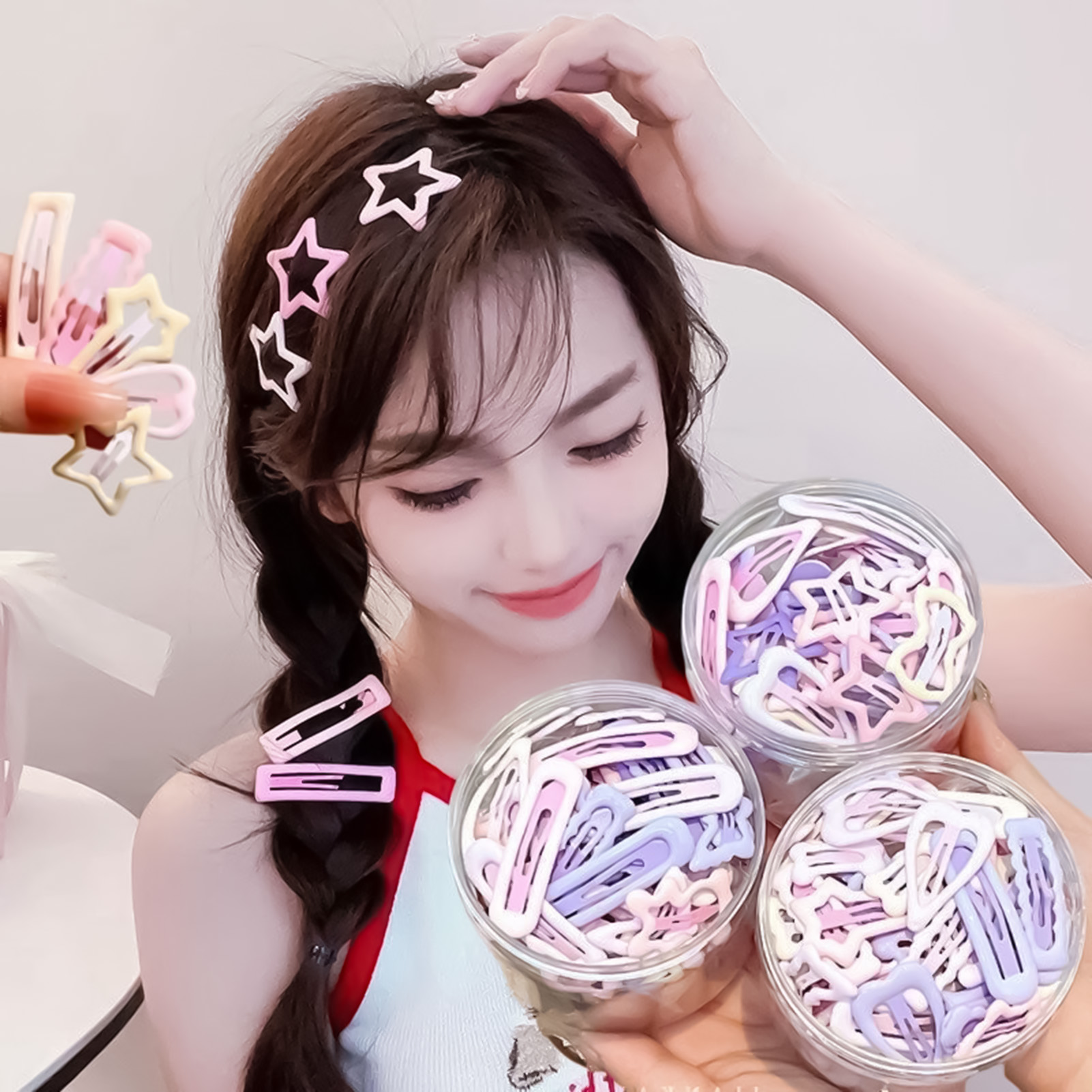 เข็มกลัดติดผมสไตล์หวาน 3 ชิ้น  - Korean Lifestyle & Kids Boutique บทวิจารณ์และราคา