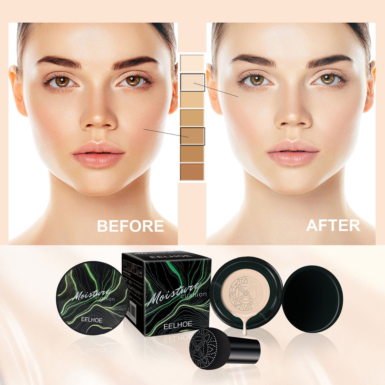EELHOE มัชรูมเฮด แอร์ คูชั่น บ - Bb Cushion Korean บทวิจารณ์และราคา